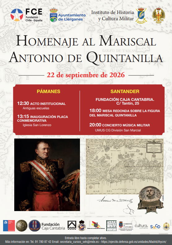 Homenaje al Mariscal Antonio Quintanilla en Cantabria